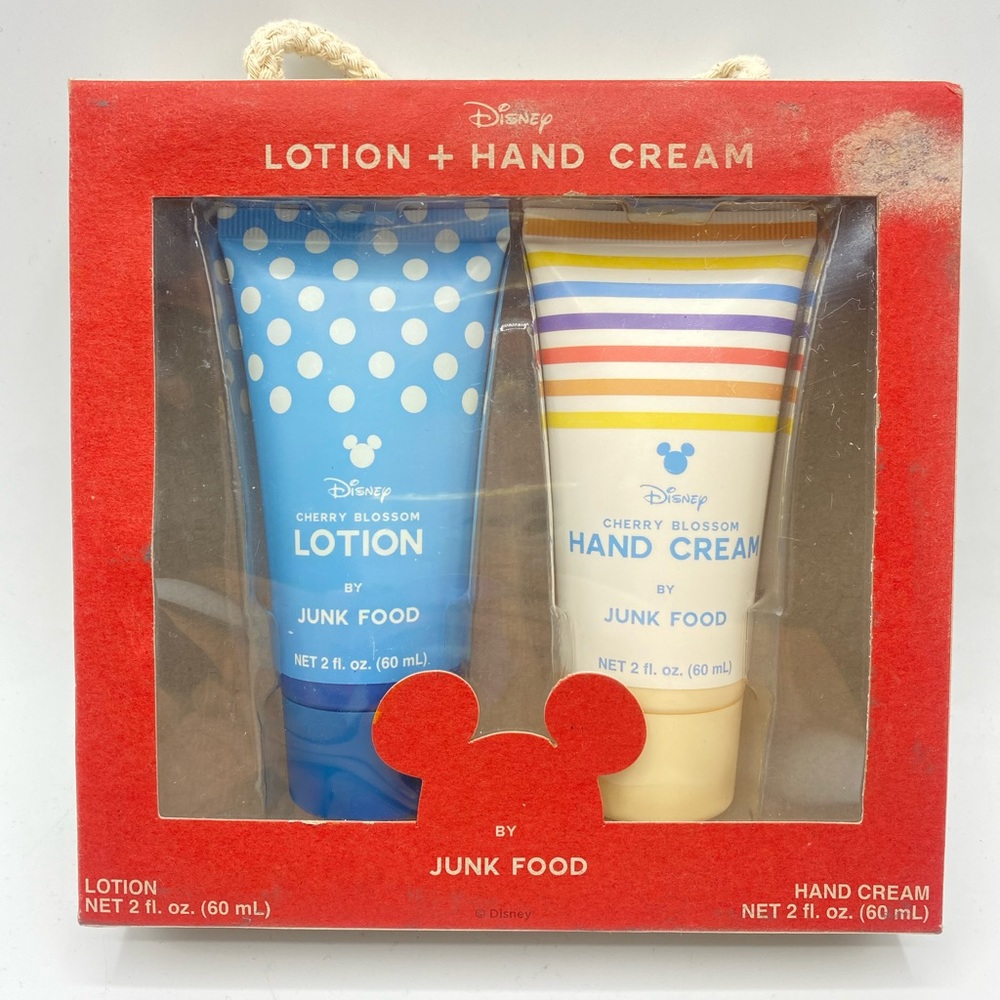 DISNEY Cherry Blossom Lotion and Hand Cream 2 oz Tubes by JUNK FOOD NEW